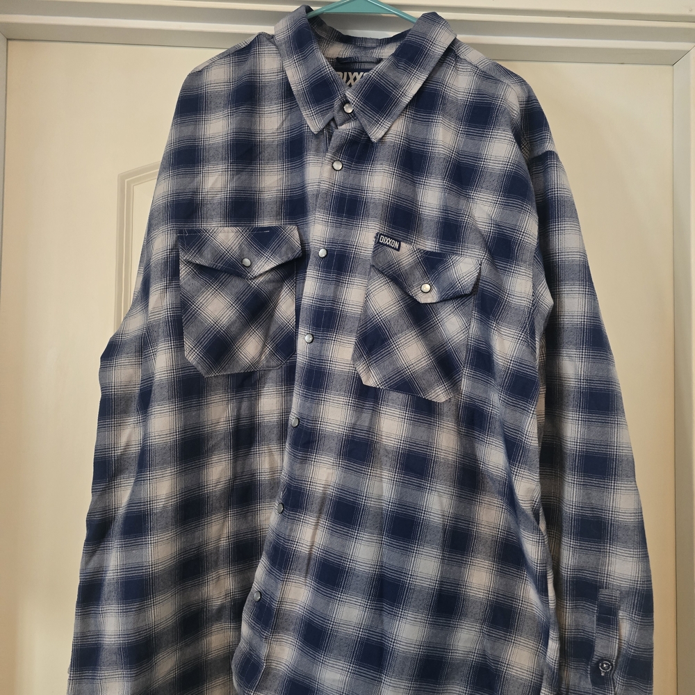 Blue Plaid Men's Shirt